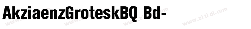 AkziaenzGroteskBQ Bd字体转换